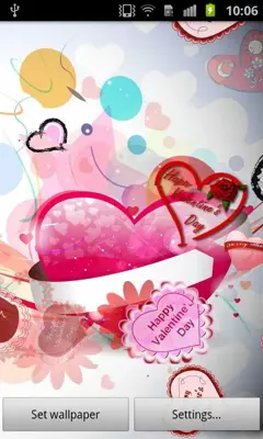 Valentine Live Wallpaper android App screenshot 0